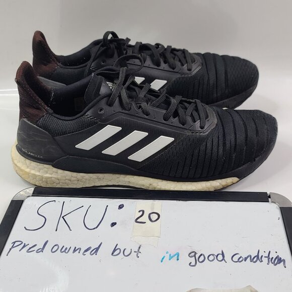 Adidas Men's Black Solar Glide BB7447 Lace Up Athletic Running Shoes Size 9 - Picture 7 of 7